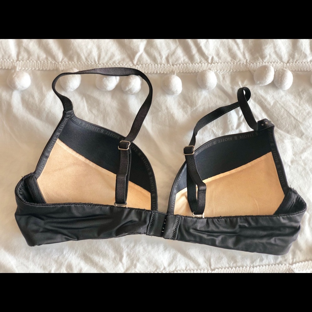 Victoria's Secret Dark Grey Rhinestone Biofit Push-Up Bra 32B - Picture 4 of 6